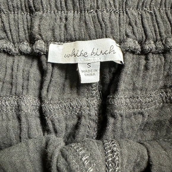 White birch cropped/petite paper bag waist joggers - Picture 10 of 11